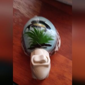 Sweet 5 inch Hand-painted seashell night light